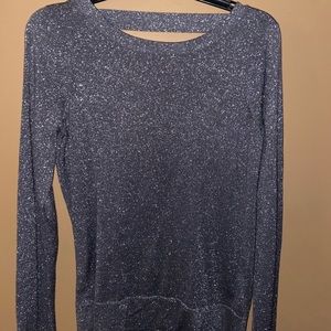 Express faux wrap sparkle sweater